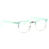 Peyton 2 Unisex Colored Half-Frame Clear Glasses
