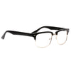 Asher Unisex Half-Frame Clear Glasses