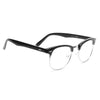 Elliot Unisex Metal Clear Half-Frame Glasses