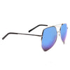 Hollis Luxe Angled Color Mirror Aviator Sunglasses