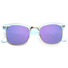 Peyton Colorful Color Mirror Half-Frame Sunglasses