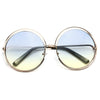 Josephine Skriver Style Round Split Tint Celebrity Sunglasses