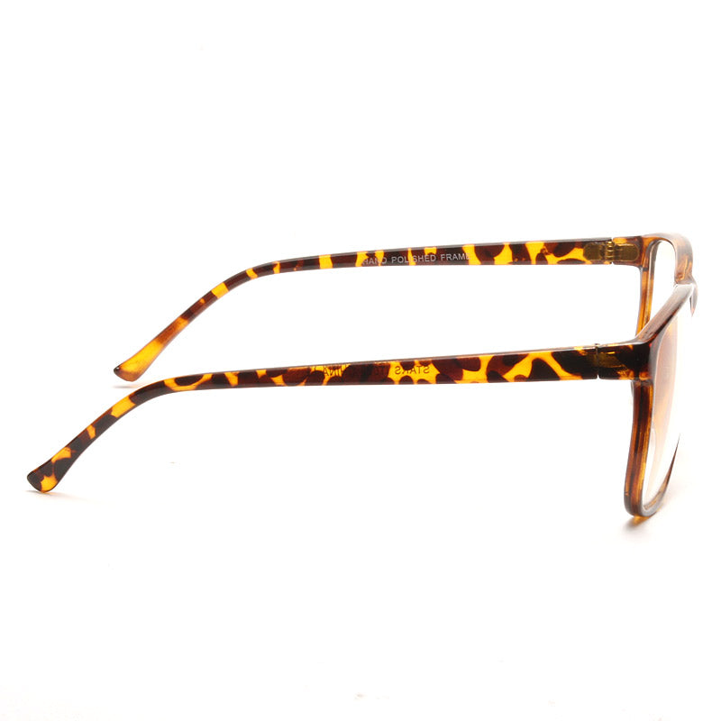 Leighton Thin Frame Clear Horn Rimmed Glasses