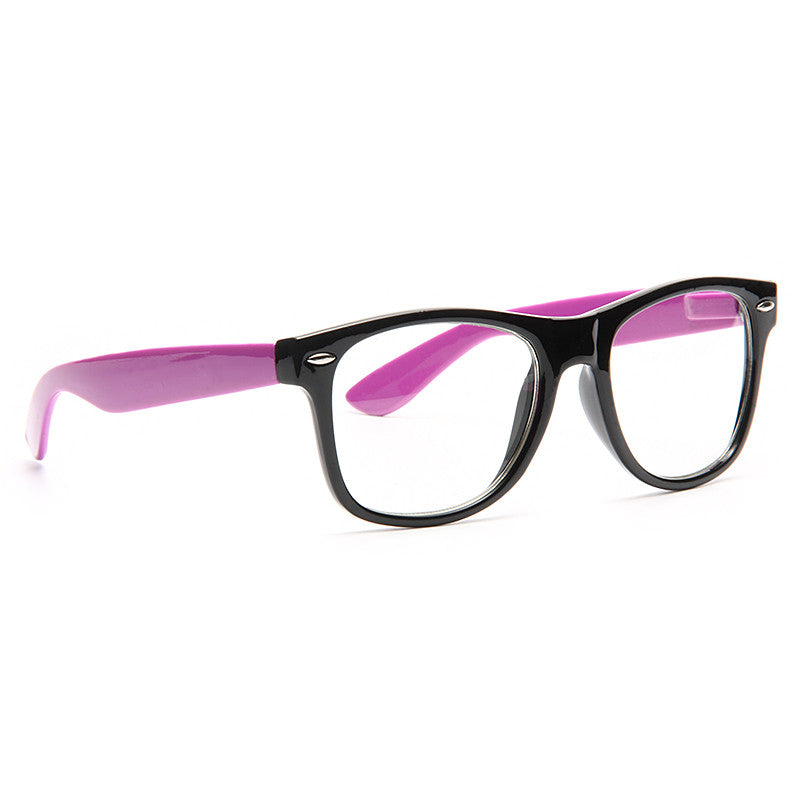 Jordyn Unisex Colorful Clear Horn Rimmed Glasses