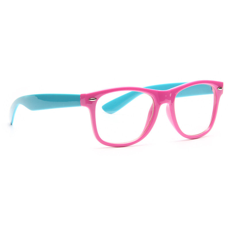 Jordyn Unisex Two Toned Clear Horn Rimmed Glasses