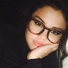 Selena Gomez Style Rounded Horn Rimmed Celebrity Clear Glasses