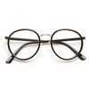 Charlotte Thin Round Metal Accent Clear Glasses