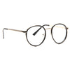 Gigi Hadid Style Thin Round Metal Accent Celebrity Clear Glasses