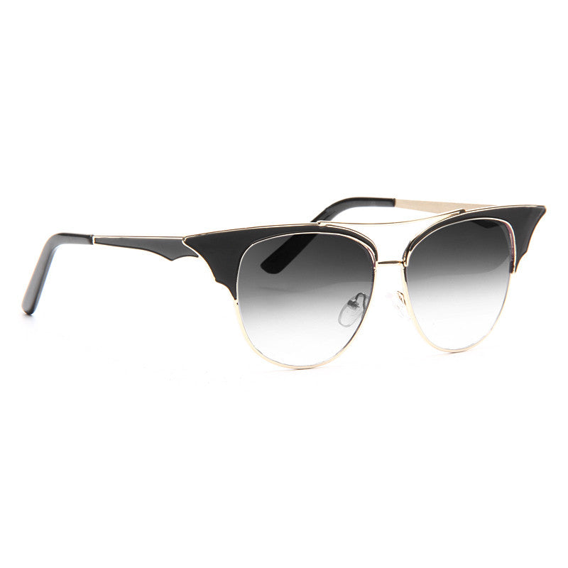 Zig 2 Designer Inspired Bat Wing Sunglasses