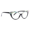Jody Rhinestone Clear Cat Eye Glasses