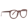 Super Duper Oversized Wood Grain Round Clear Glasses