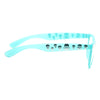 Sheridan Skull Accent Clear Horn Rimmed Glasses
