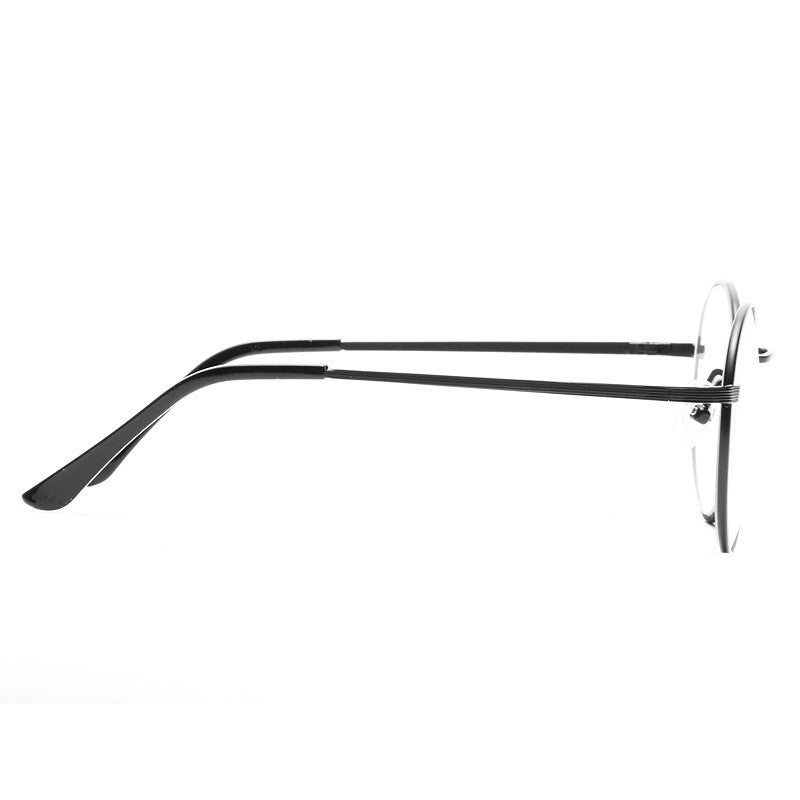 Brett Metal Round Clear Glasses