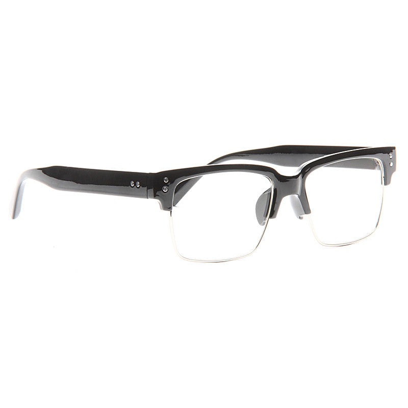 Woodrow Unisex Clear Half-Frame Glasses