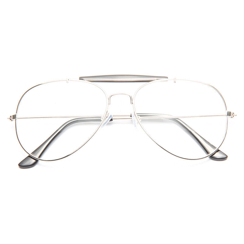 Classic 56Mm Clear Aviator Glasses