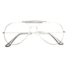 Classic 56Mm Clear Aviator Glasses