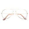 Classic 56mm Clear Aviator Glasses