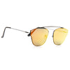 Homme Designer Inspired Flat Lens Color Mirror Sunglasses