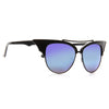 Zig Designer Inspired Bat Wing Color Mirror Sunglasses