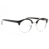 Concord Unisex Round Metal Clear Half-Frame Glasses