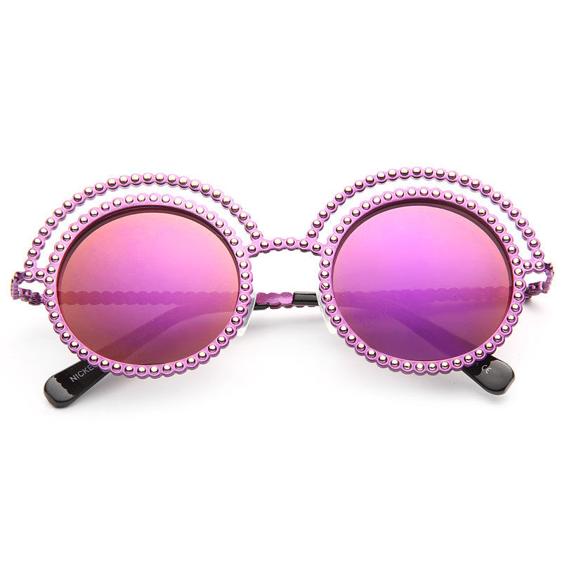 Round shop sunglasses cheap