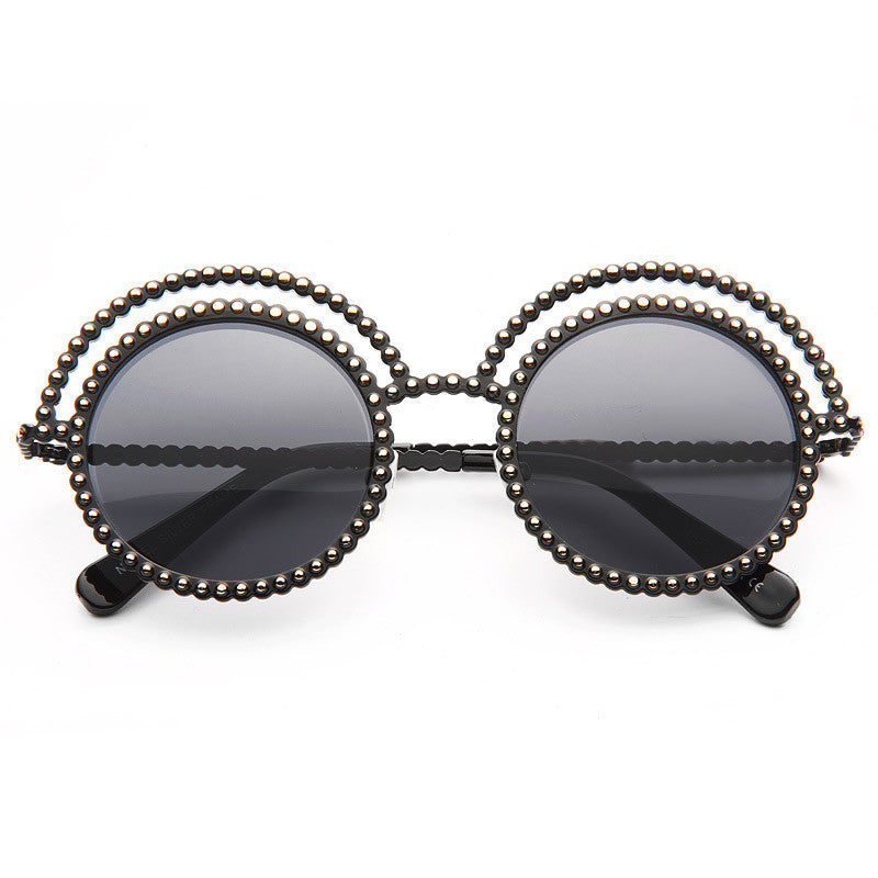 Runway Designer Inspired Oversized Round Sunglasses