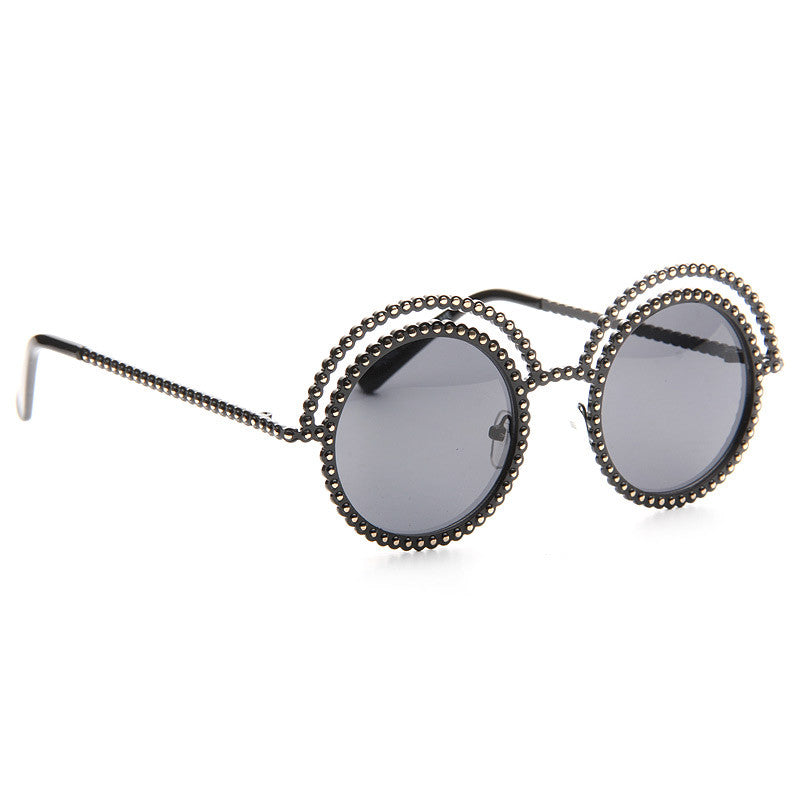 Runway Designer Inspired Oversized Round Sunglasses