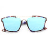 Sofia Richie Style Flat Lens Color Mirror Celebrity Sunglasses