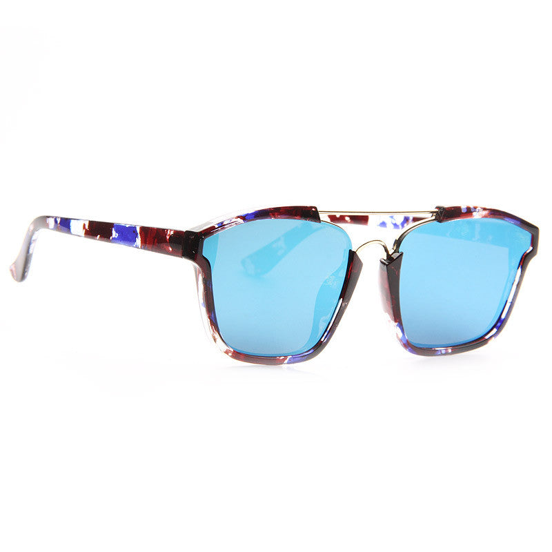 Sofia Richie Style Flat Lens Color Mirror Celebrity Sunglasses