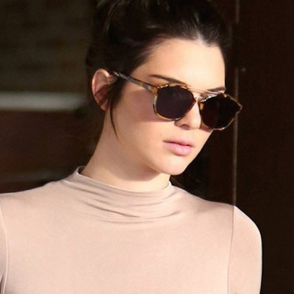 Kendall Jenner Style Flat Lens Color Mirror Celebrity Sunglasses
