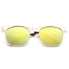 Stanton Color Mirror Half-Frame Sunglasses