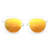 Crystal Oversized Color Mirror Cat Eye Sunglasses