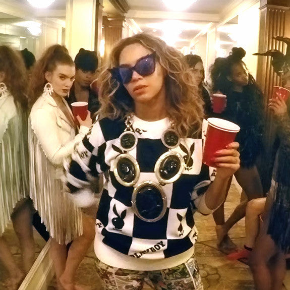 Beyonce Style 711 Video Sharp Cat Eye Celebrity Sunglasses
