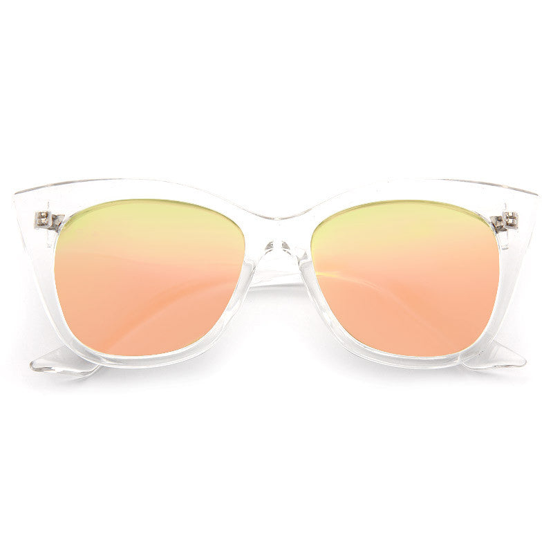 Rayne Color Mirror Sharp Cat Eye Sunglasses