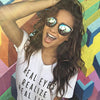 Shay Mitchell Style Color Mirror Cat Eye Celebrity Sunglasses