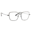 Irvine Thin Metal Squared Flat Top Clear Glasses