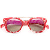 Extract Camo Print Color Mirror Sunglasses