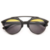 Bella Hadid Style Thin Bar Flat Top Celebrity Sunglasses