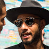 Swizz Beats Style Curved Bar Celebrity Sunglasses