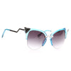 Jennifer Lopez Style Crystal Cat Eye Celebrity Sunglasses