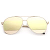 Split Designer Inspired Color Mirror Aviator Sunglasses