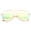 Rihanna Style Color Mirror Aviator Celebrity Sunglasses