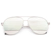Split Designer Inspired Color Mirror Aviator Sunglasses