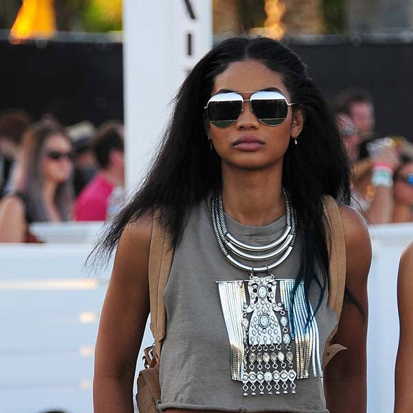 Chanel Iman Style Color Mirror Aviator Celebrity Sunglasses