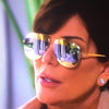 Kris Jenner Style Color Mirror Aviator Celebrity      Sunglasses