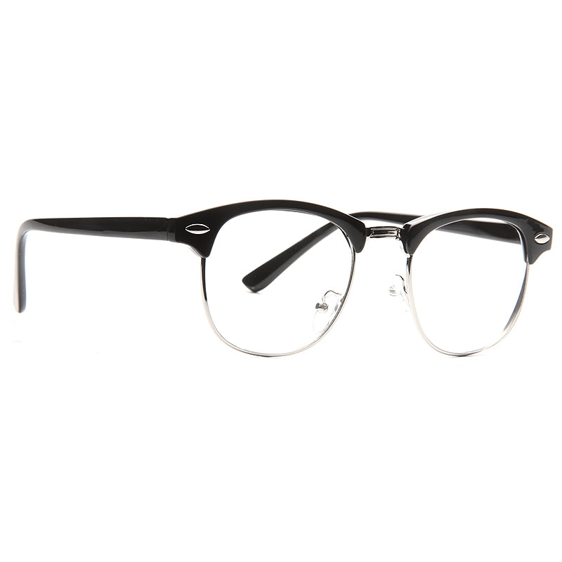 Peyton 3 Unisex Half-Frame Clear Glasses
