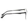 Tabor Unisex Round Metal Clear Half-Frame Glasses