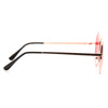 Elton John Style Tinted Lens Round Celebrity Sunglasses