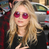 Mary Kate Olsen Style Light Tint Round Celebrity Sunglasses
