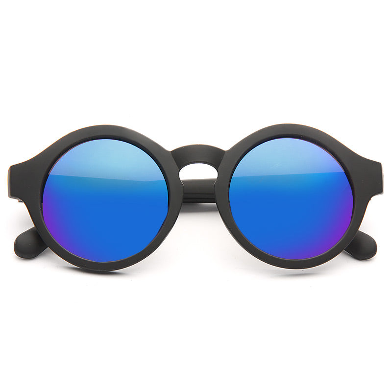 Ashley Benson Style Oversized Color Mirror Round Celebrity Sunglasses